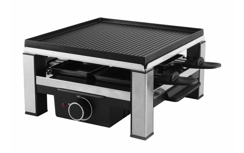 OHMEX Grill à raclette OHM-RCL-2294, 4 personnes