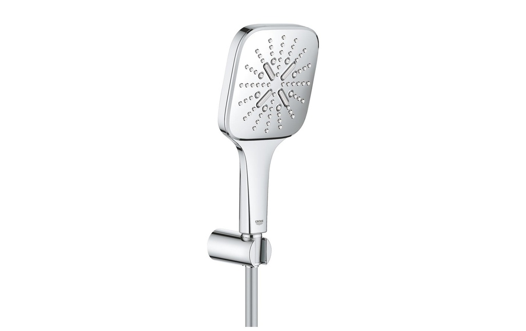 GROHE Ensemble de douche Rainshower SmartActive 130 Cube chrome