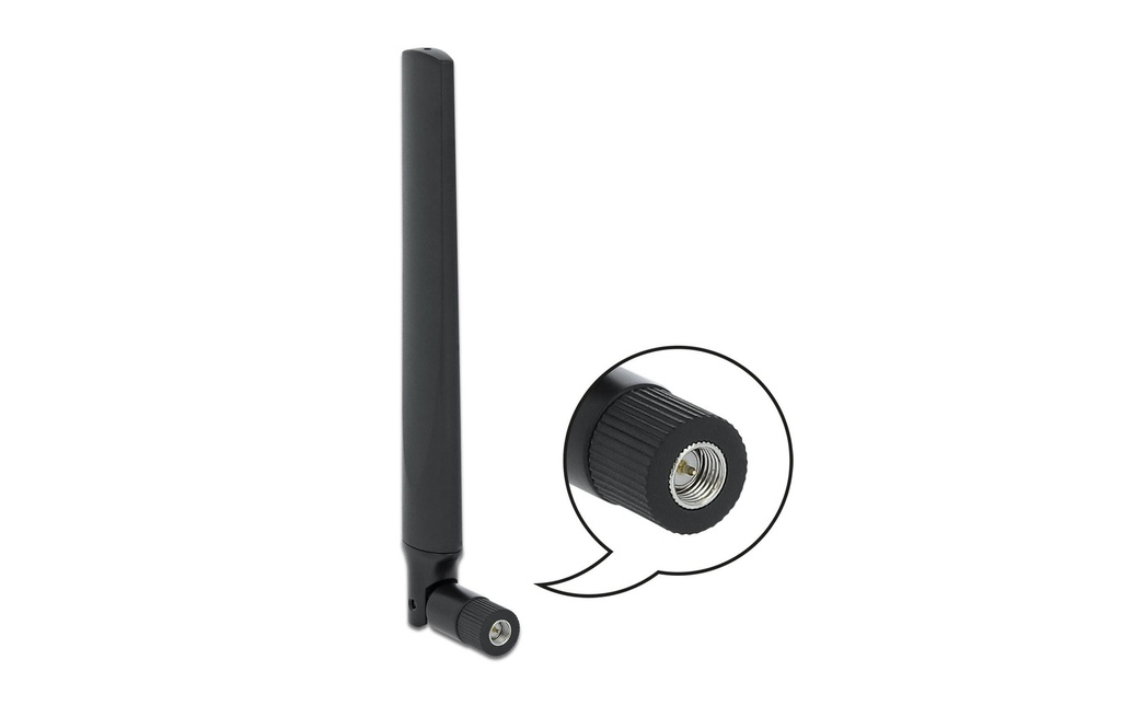Delock Antenne 5G/LTE SMA, 3.3dBi SMA 3.3 dBi Rayonnement omni directionnel