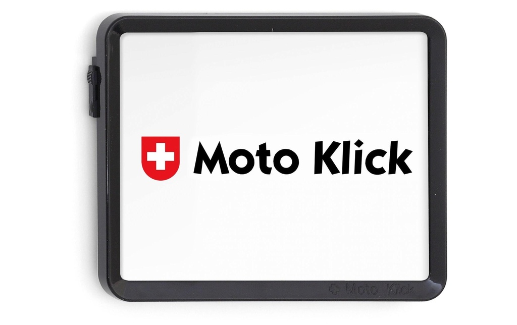 Swiss Klick Supports de plaque d’immatriculation Moto Noir