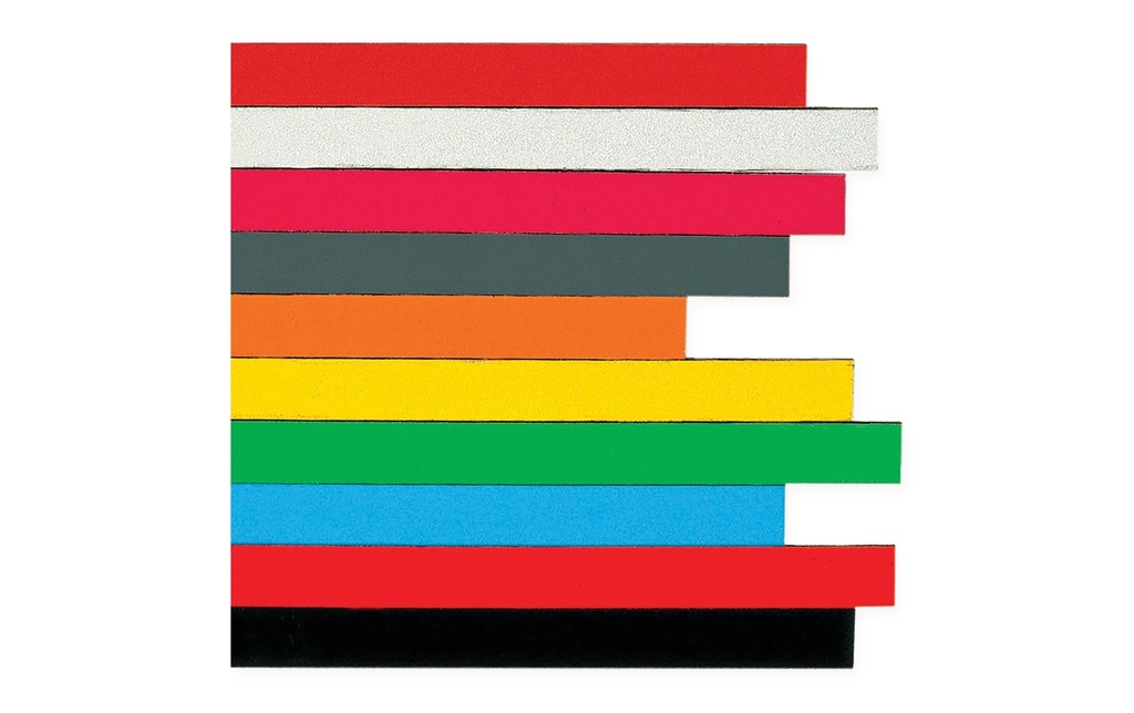 Berec Bande magnétique 6 pièces, 10 mm x 0.3 m, Noir