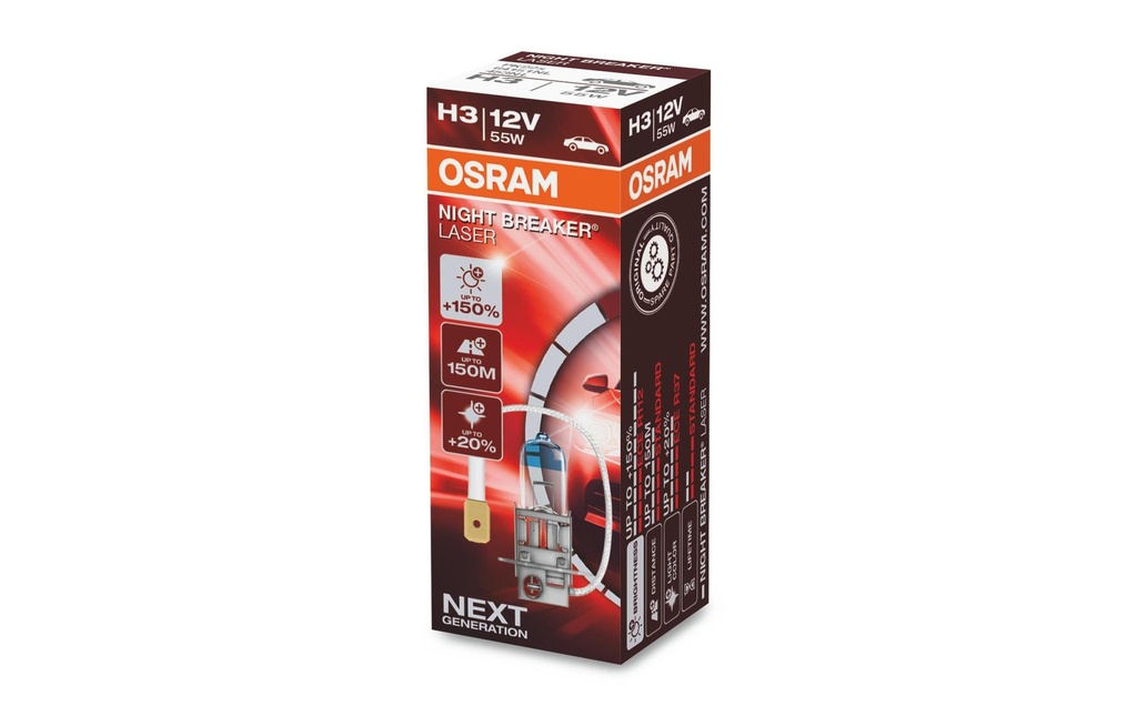 OSRAM H3 NIGHT BREAKER LASER Voiture de tourisme