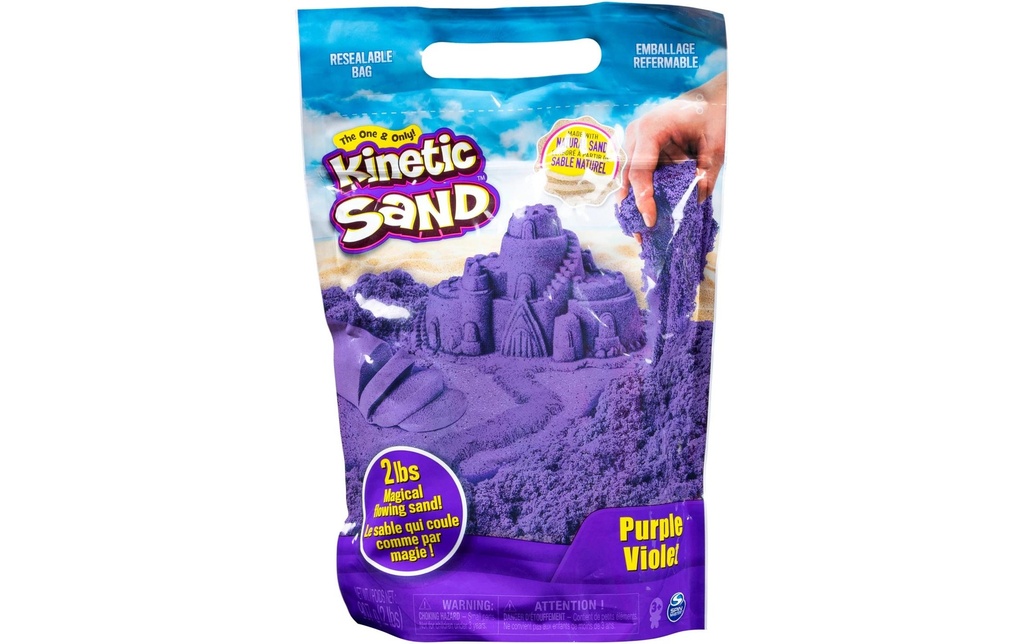 Spinmaster Sac de couleur Kinetic Sand violet, 907 g