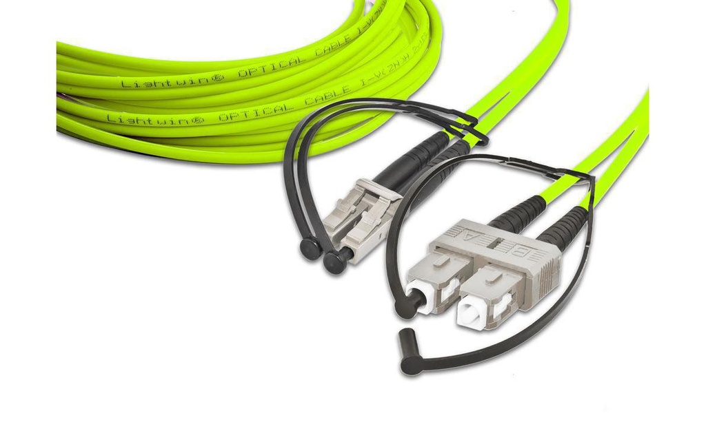 Lightwin Câble patch à fibre optique Multimode LC – SC, OM5, Duplex, 1 m