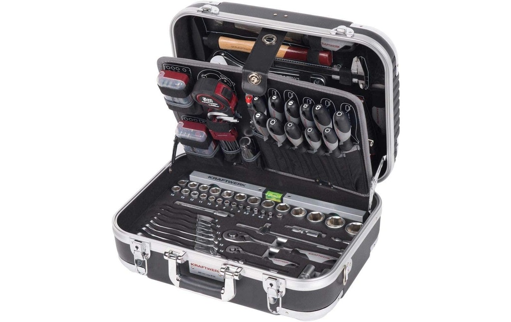 Kraftwerk Coffret à outils B100, gris, 170 pièces