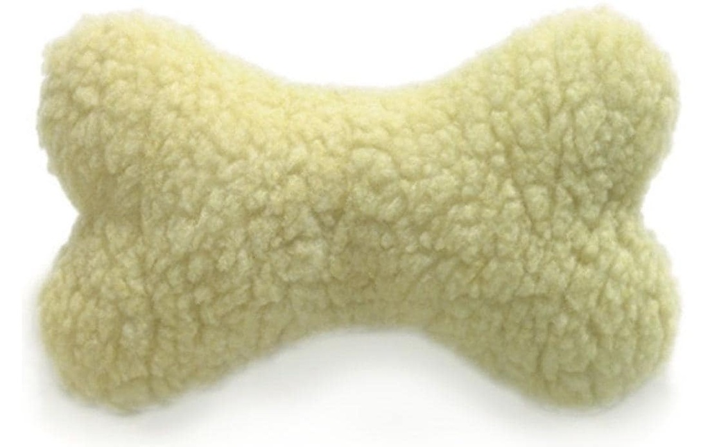 SwissPet Jouet pour chien Os de jeu en peau d'agneau, 25 cm