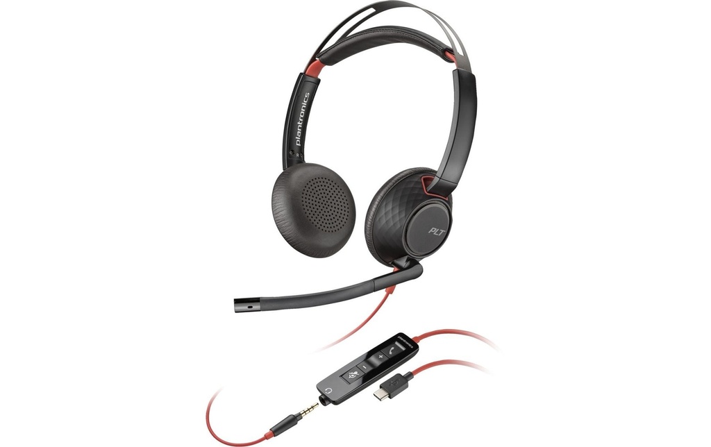 HP Casque avec micro Poly Blackwire 5220 Duo USB-A/C