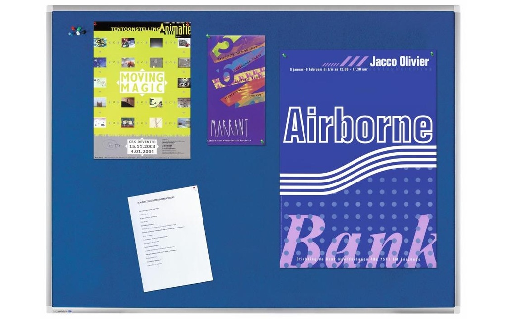 Legamaster Tableau d’affichage Premium 60 x 90 cm, bleu
