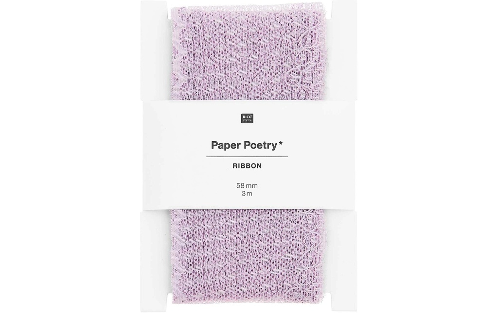 Rico Design Bande de dentelle Petits points 58 mm x 3 m, Lilas