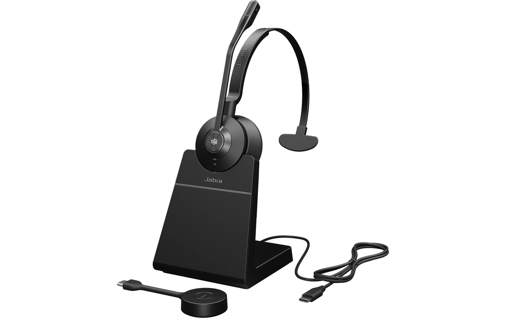 Jabra Casque avec micro Engage 55 SE MS Mono USB-C, station de chargement incluse