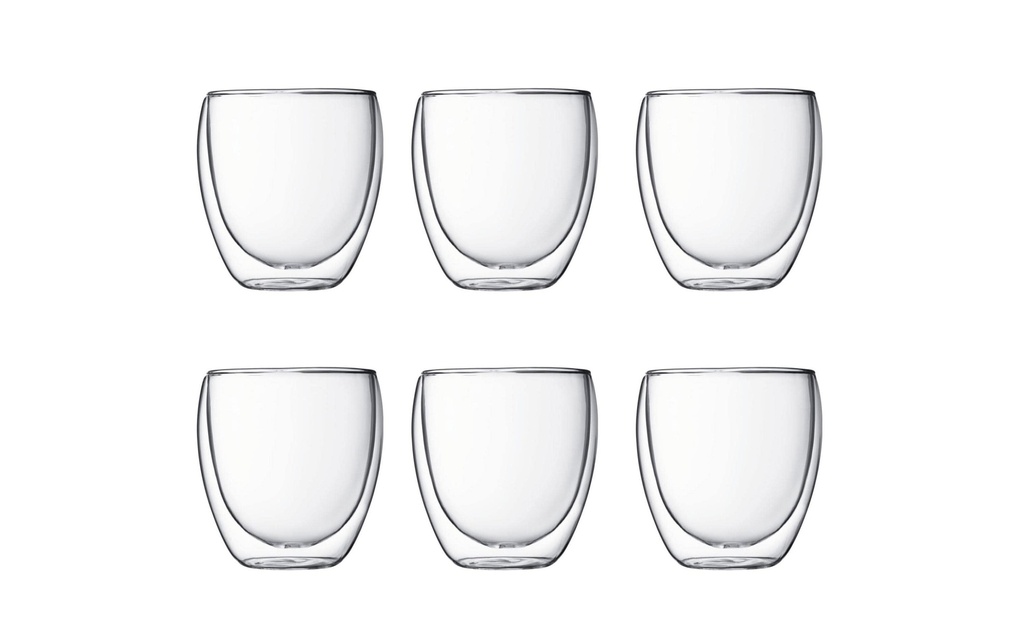 Bodum Gobelet isotherme Pavina 250 ml, 1 Pièce/s, Transparent