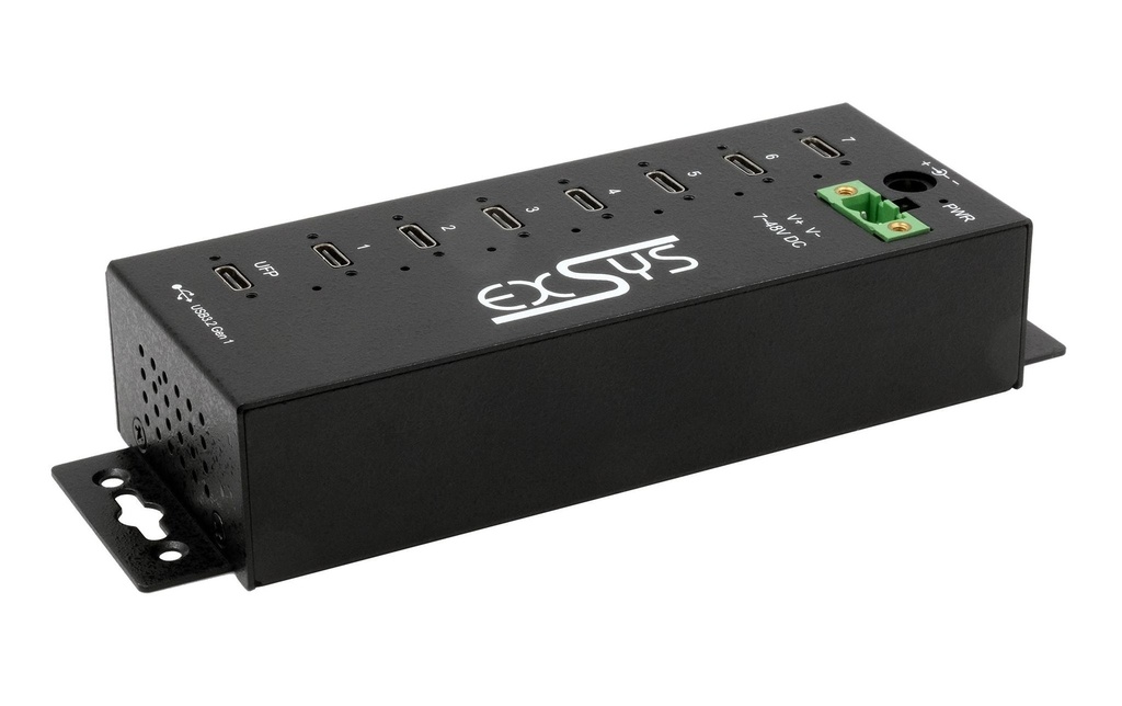 Exsys Hub USB Hub USB 3.2 Gen 1 géré 7 ports