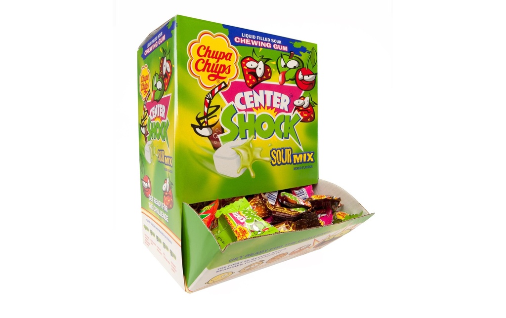 Chupa Chups Chewing-gum Gum Center Shock Sour 800 g