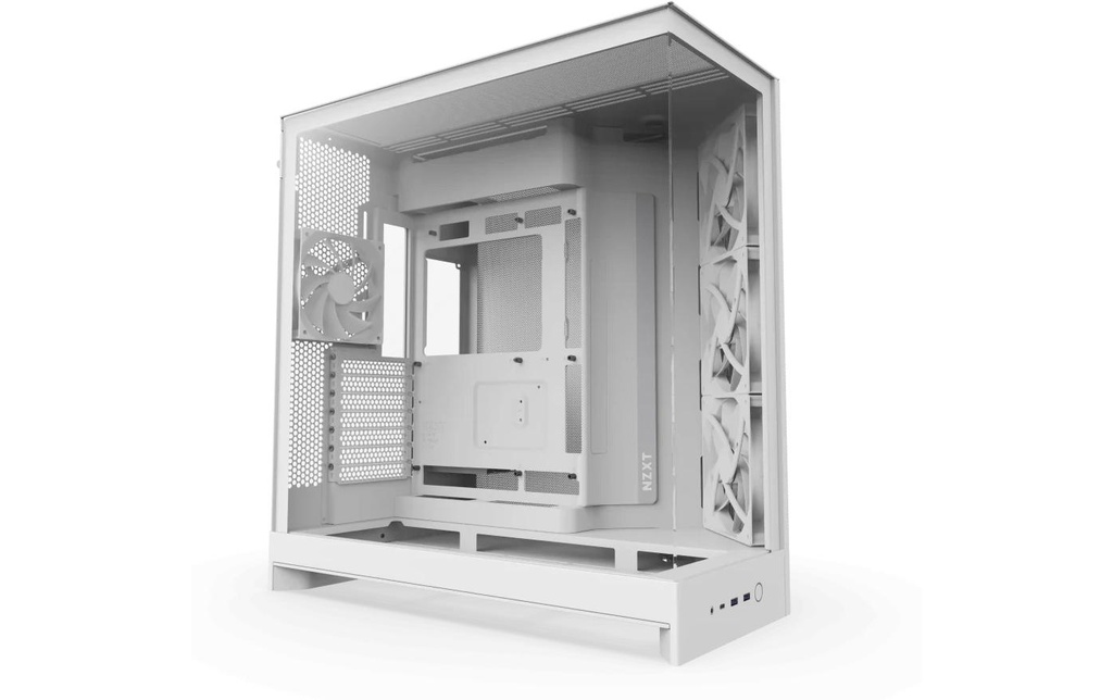 NZXT Boîtier d’ordinateur H9 Flow Blanc