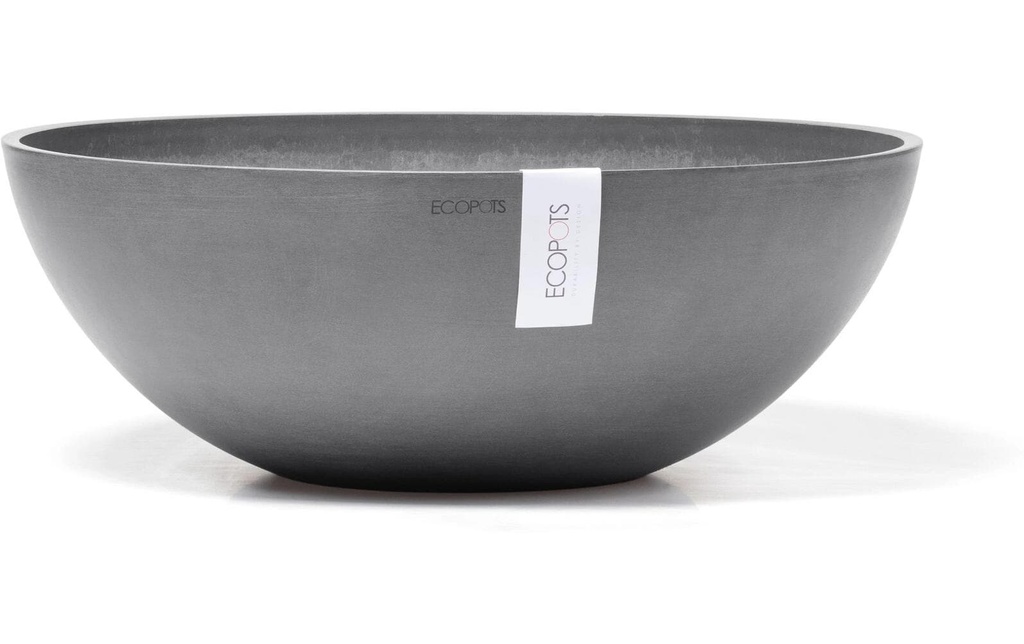Ecopots Pot de fleur Vienna Ø 50 cm Gris foncé