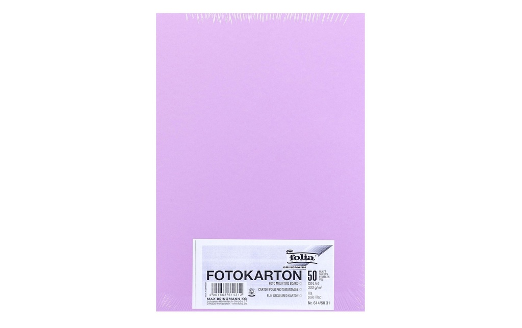 Folia Papier cartonné A4, 300 g/m², 50 feuilles, violet