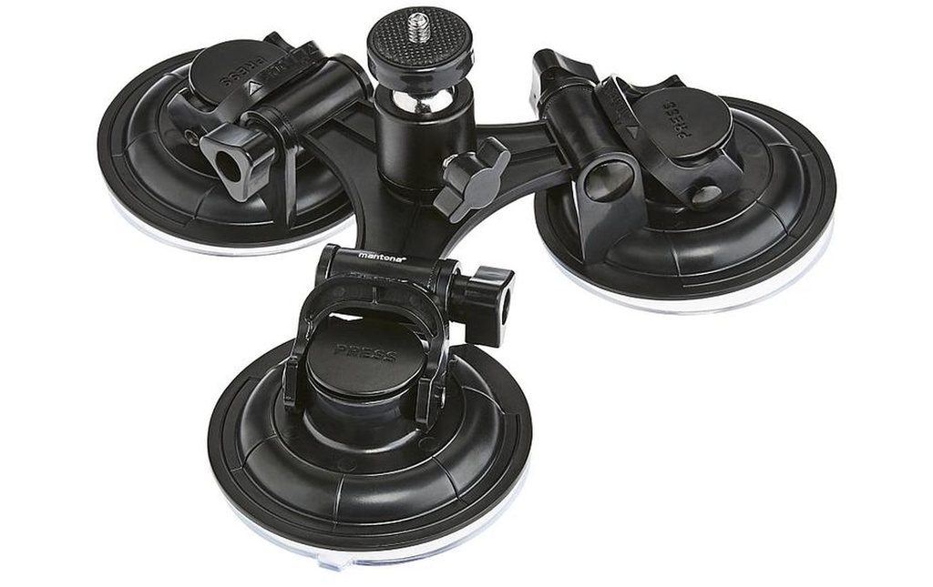 Mantona Supports à ventouse 3-pieds XL pour GoPro
