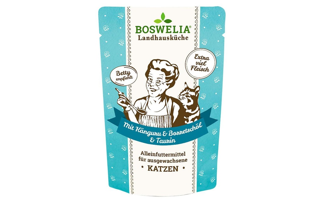 Betty's Landhausküche Alimentation humide Kangourou à l'huile de bourrache, 100 g