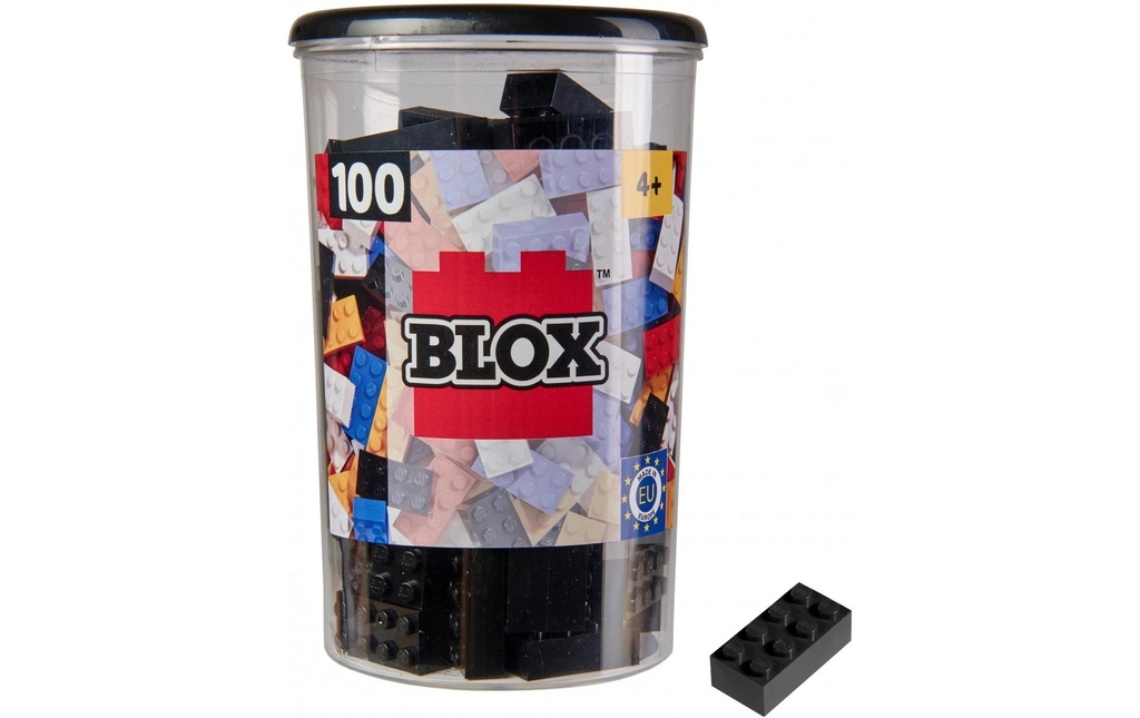 BLOX Briques 100 pierres noires de 8