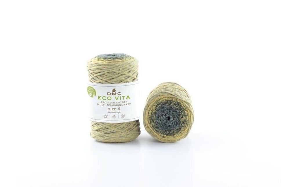 DMC Laine Nova Vita Cordon Macrame 2 mm 250 g Jaune; Vert