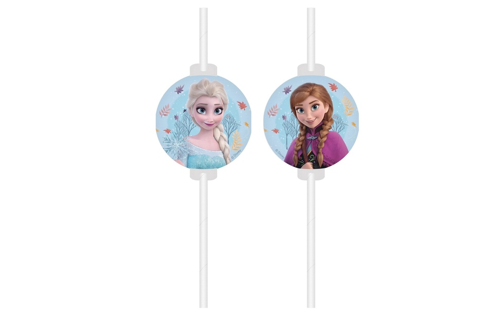 We fiesta Party Paille Frozen 4 Pièce/s, Bleu
