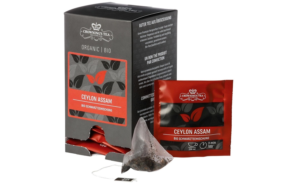Crowning’s Tea Sachet de thé Bio Ceylon Assam 15 Pièce/s