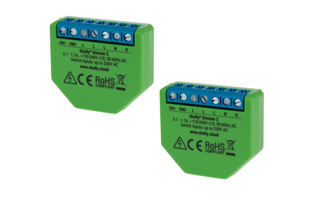 Shelly Actionneur de variateur WiFi Dimmer 2 2 pièces