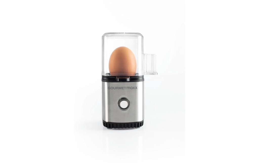 GOURMETmaxx Cuiseur à œufs 1, Noir/Argenté