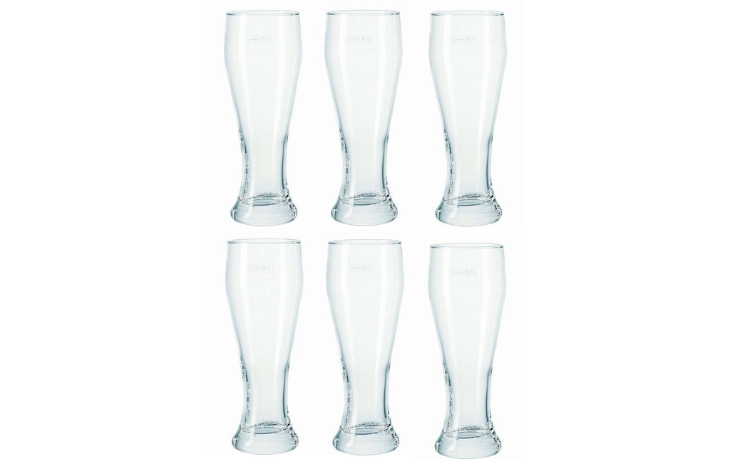 Montana Verre à bière Basic 500 ml, 6 Pièce/s, Transparent