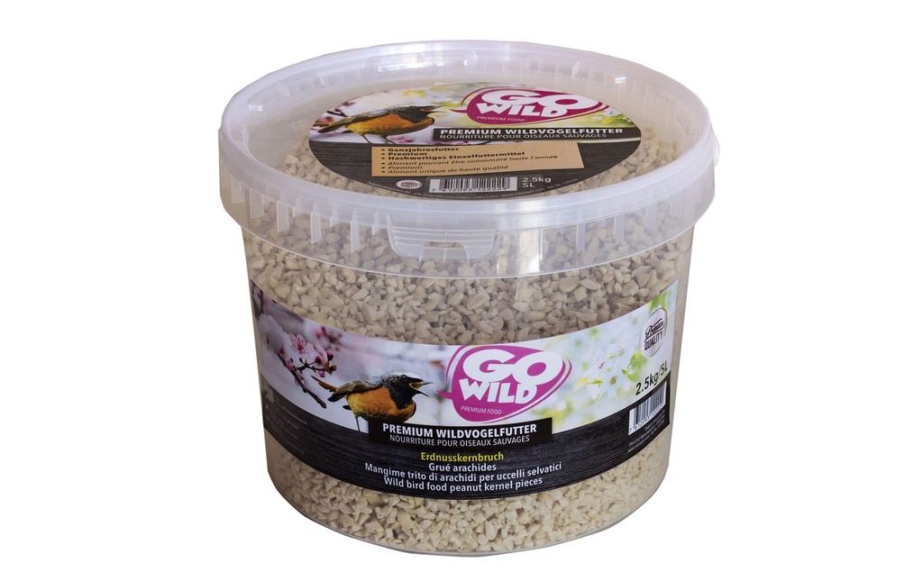 GoWild Nourriture d’hiver pour oiseaux Casse de cacahuètes, 2.5 kg