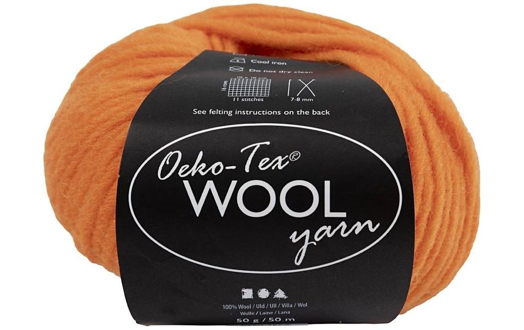 Creativ Company Laine Oeko-Tex 50 g, Orange