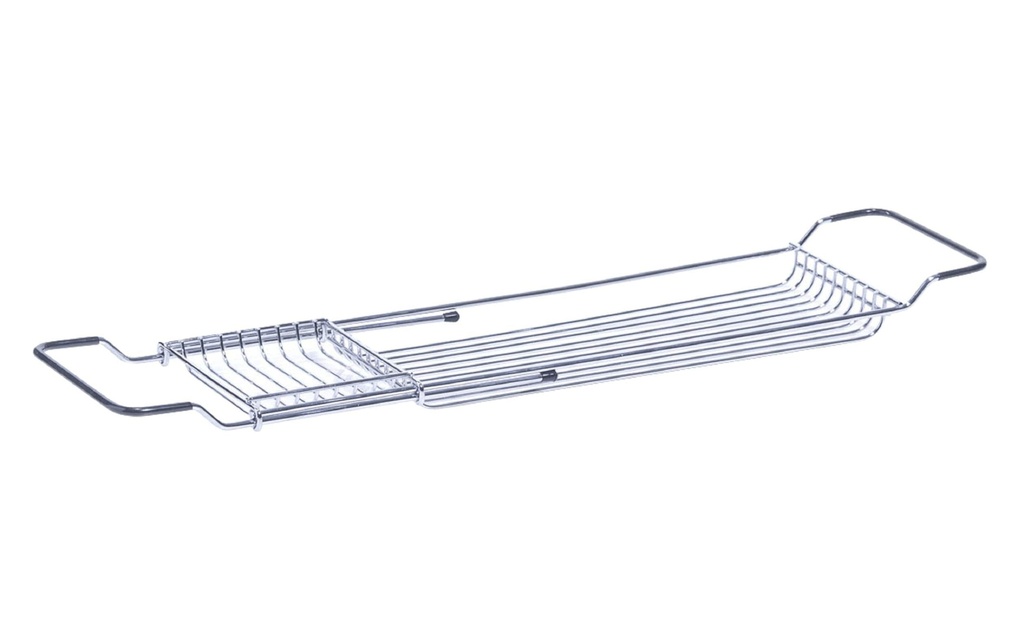 Zeller Present Pont de baignoire extensible Argenté