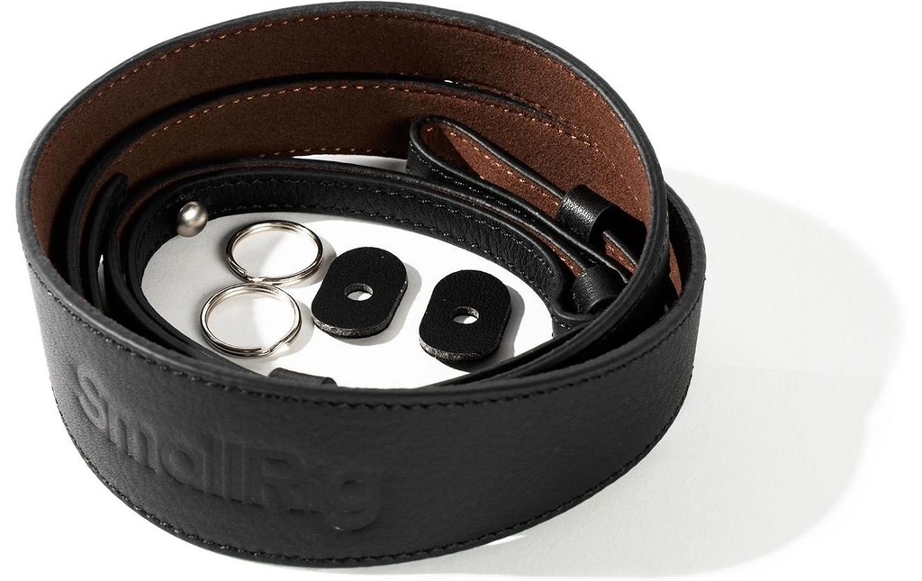 Smallrig Bandoulière en cuir pour appareil photo Noir