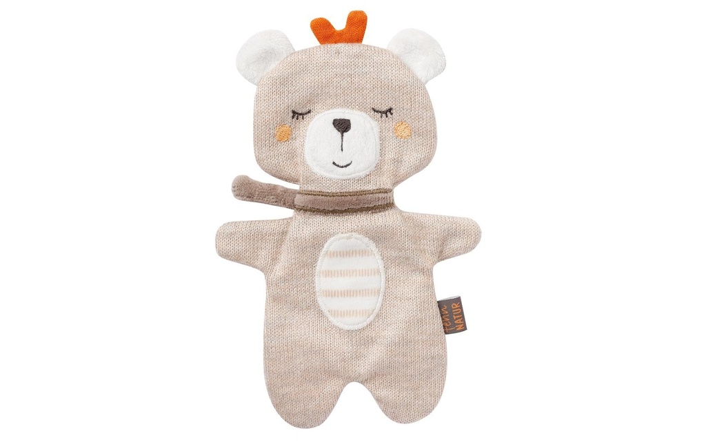 fehn Hochet silencieux Teddy crépitant nature