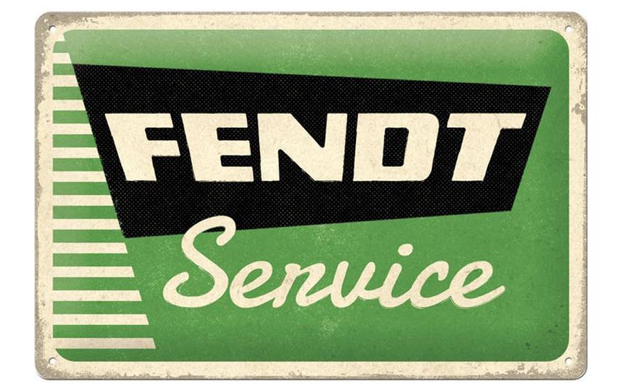 Nostalgic Art Plaque Fendt Service 20 x 30 cm, métal