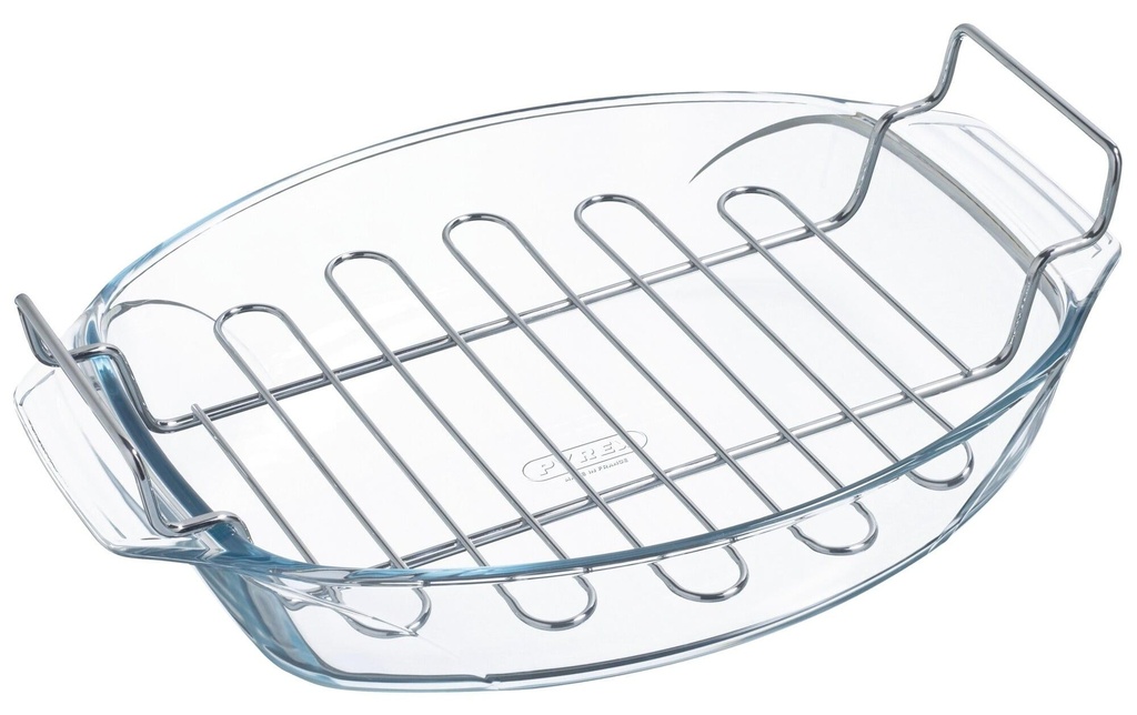 Pyrex Plat à gratin avec gril 4 L, 38 x 27 x 7 cm