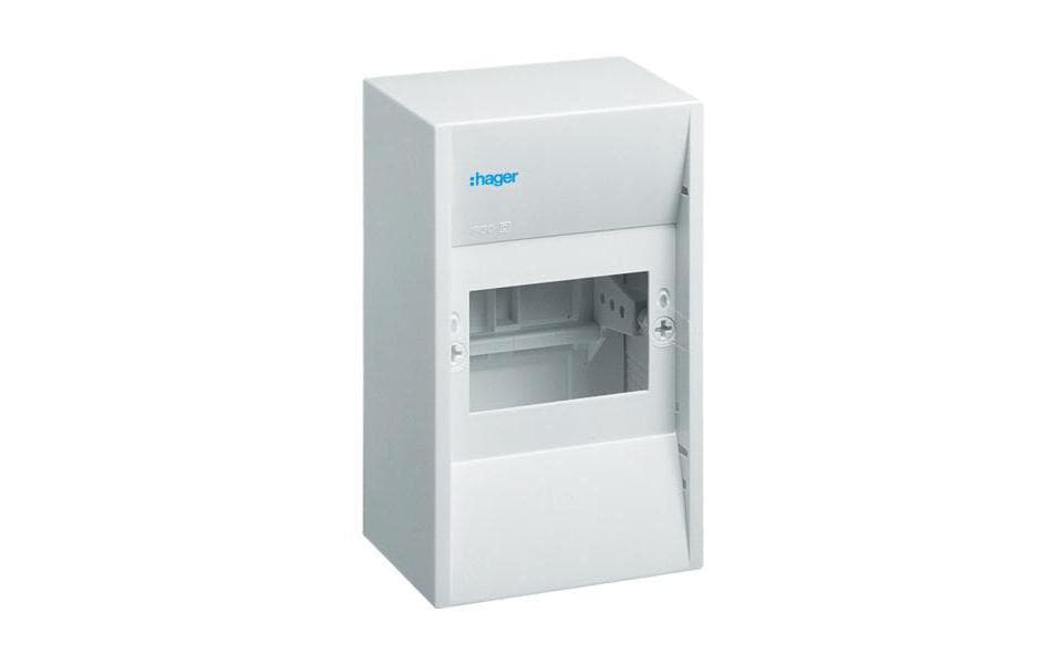Hager Coffret électrique Gamma, 4PLE IP30 1xPE 1xN