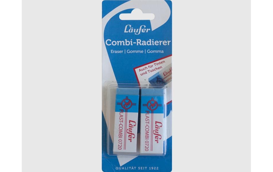 LÄUFER Gomme Plast Combi 720 bl.à 2 (2 pces)