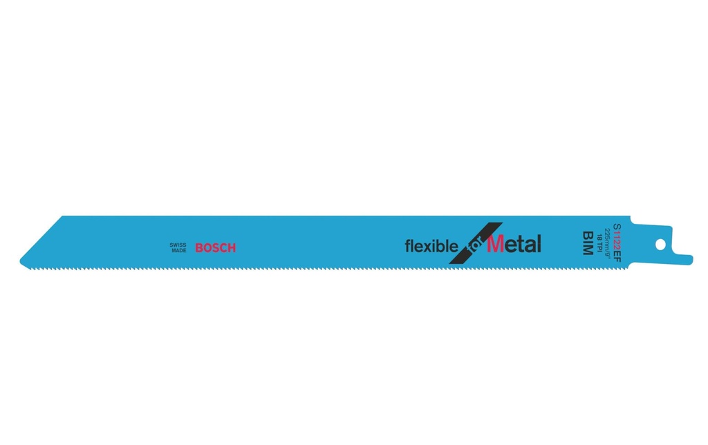 Bosch Professional Lame de scie sabre S 1122 EF Flexible for Metal, 25 pièces