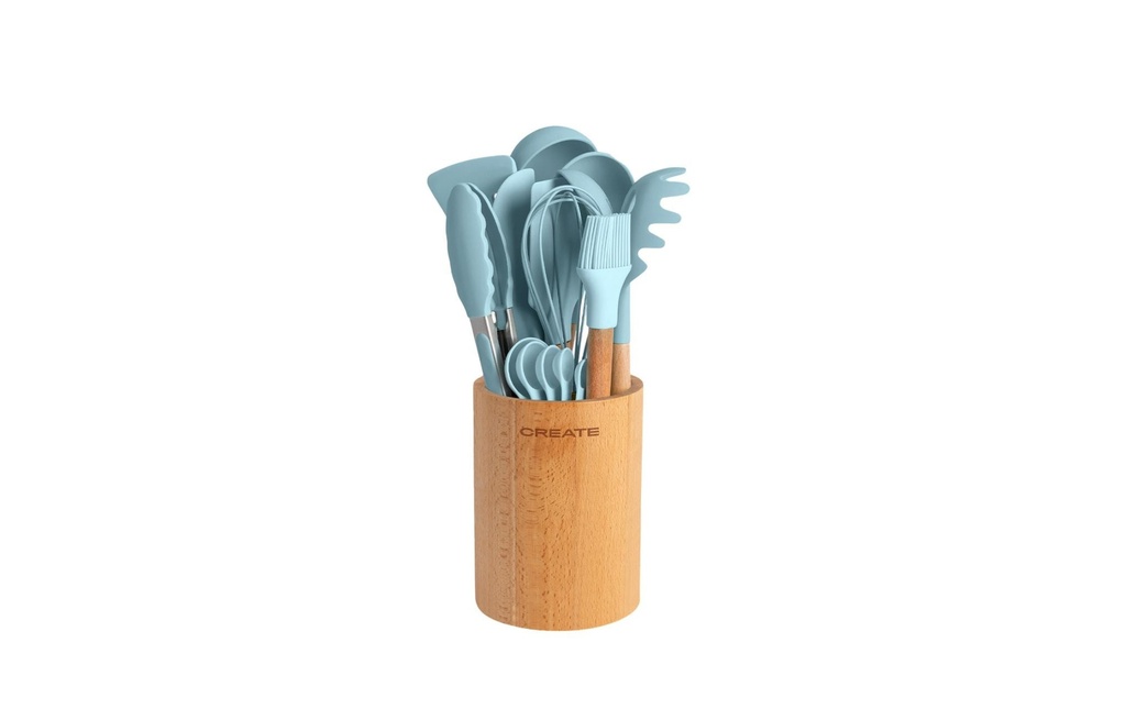 Create Ustensiles de cuisine Set Bleu pastel