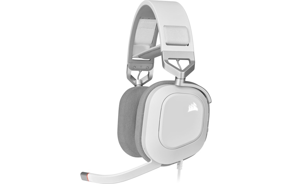 Corsair Casque gaming HS80 RGB iCUE Blanc