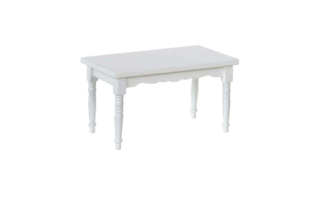 Bottsa Mini-meubles Table de salle à manger blanche 6.5 cm