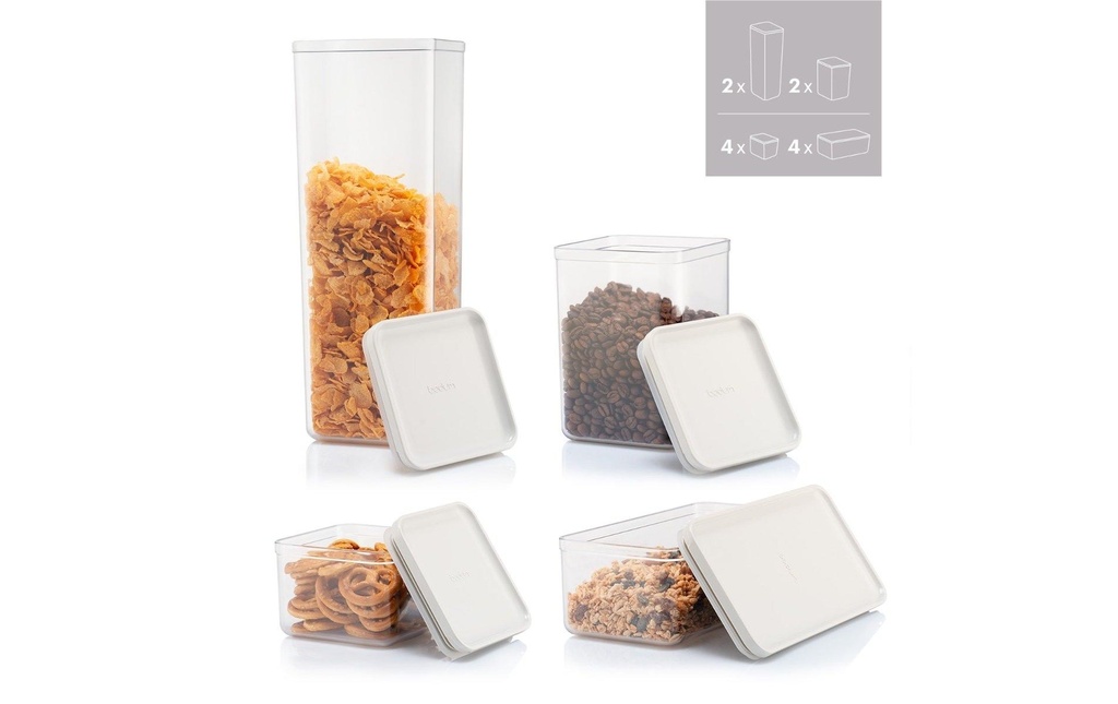 Bodum Boîte à provisions Set de 12 Canteen Crème