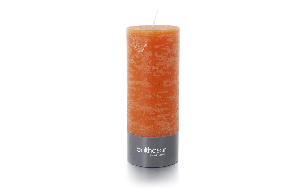 balthasar Bougie cylindrique Rustico 18 cm x 7 cm, Orange