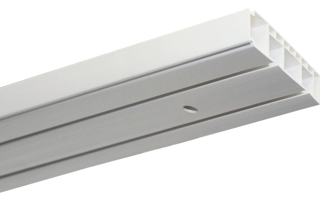Gardinia Rail pour rideaux Kit GK2 2 voies 220 cm, blanc