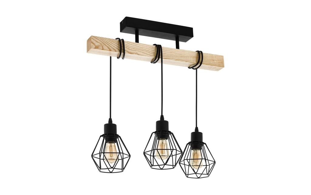 EGLO Leuchten Plafonnier TOWNSHEND 5 3x E27