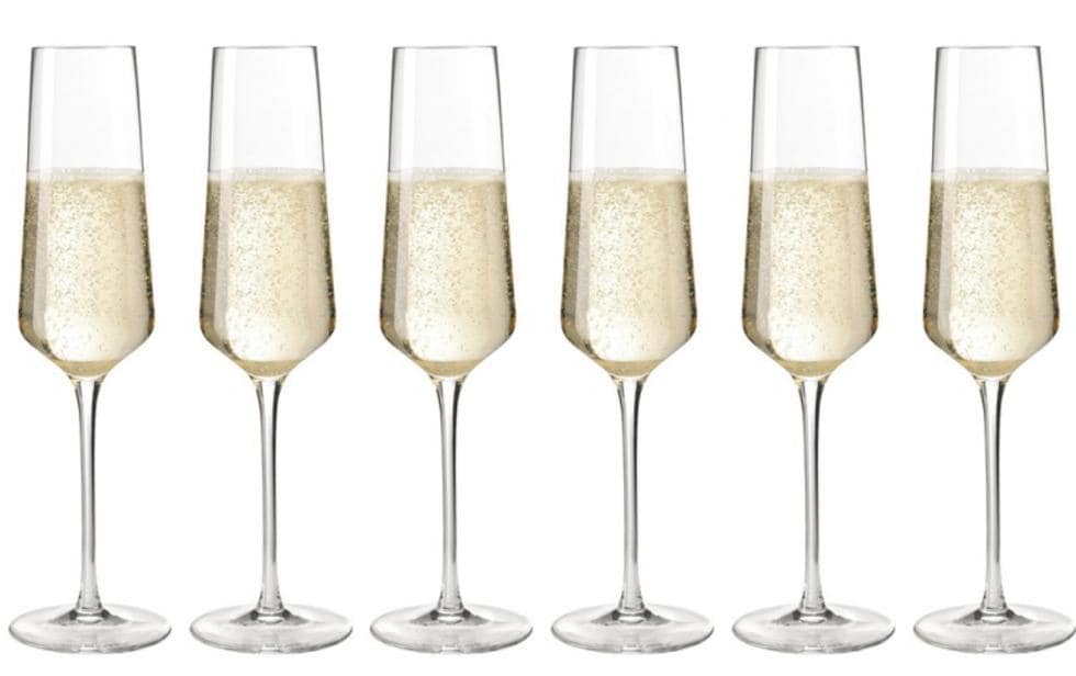 LEONARDO Verre à champagne Puccini 280 ml, 6 Pièce/s, Transparent 