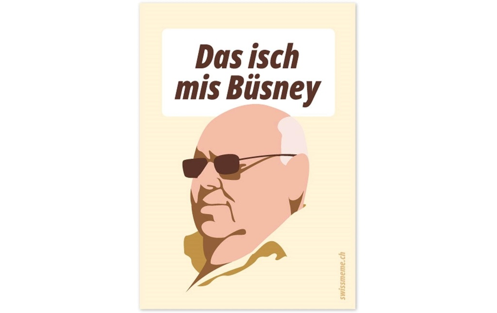 Swissmeme Sticker Büsney, 7,5 x 10.5 cm