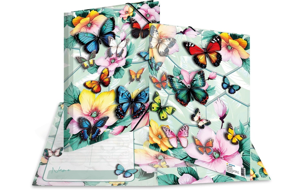 HERMA Dossier élast.A4 Papillons