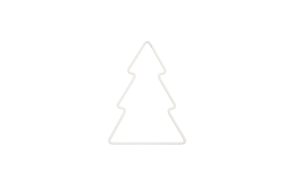 Rico Design Sapin métallique 9 x 12 cm Blanc 1 Pièce/s